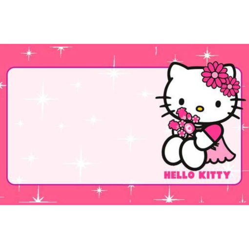 Picture of NAME TAG HELLO KITTY 88X55MM